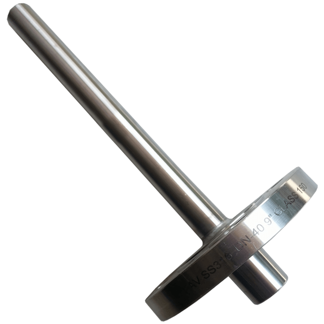 Tel-Tru Heavy Duty Flanged Thermowell, Model 385TWFH